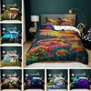 Mushroom Kit Bedding Quilt Cover Pillowcase 3D Digital Printing Three-Piece Set