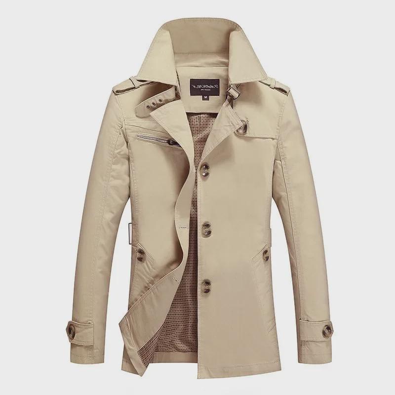 Chaqueta cortavientos ligera de algodón para hombre otoño 2024