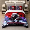 Tokyo Ghoul 3Pcs Bedding Set, Personalized Custom Name Text, 1 Duvet Cover & 2 Pillowcases For Bedroom