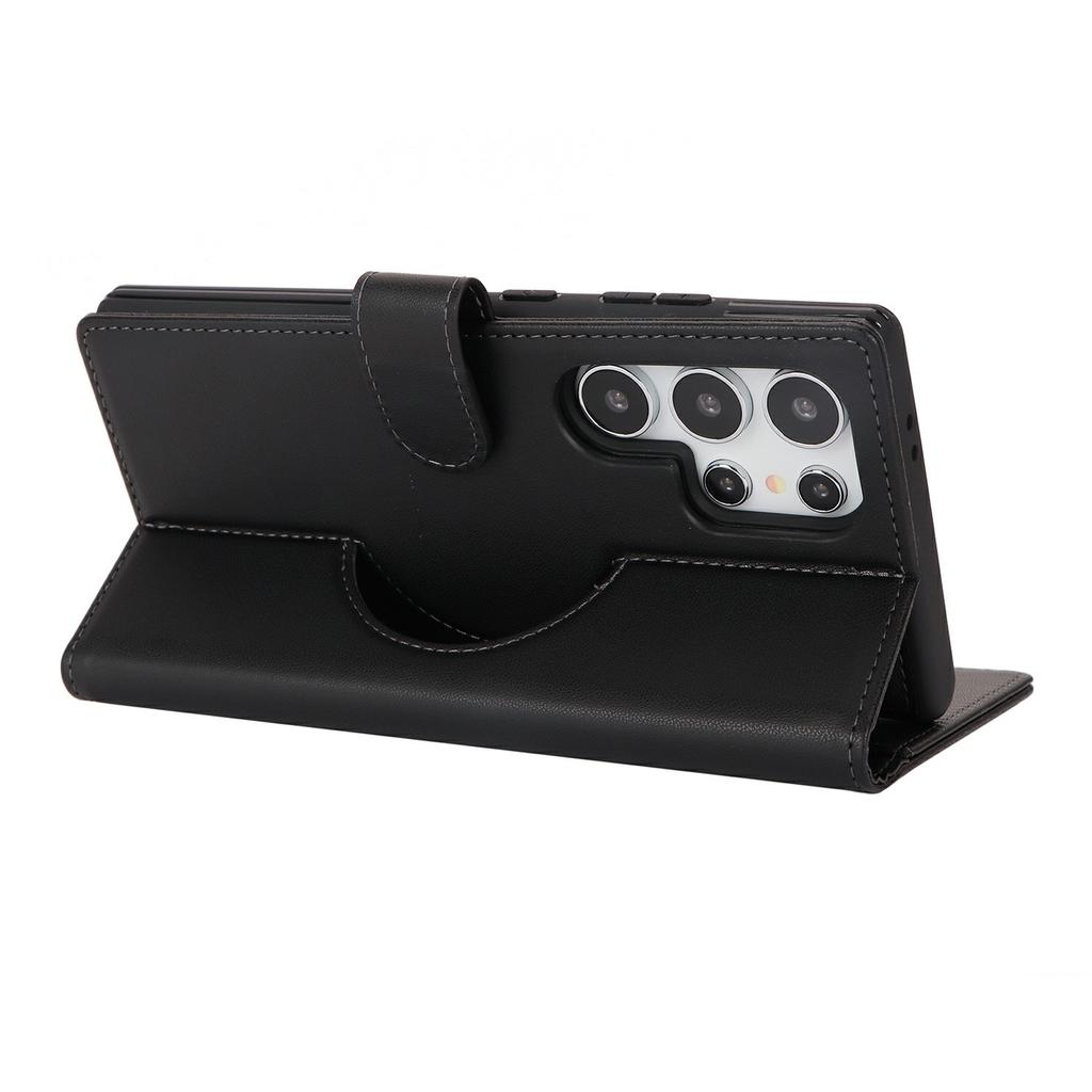 For Samsung Galaxy S24 Ultra Wallet Magnetic Case Anti-Drop Detachable PU Leather Phone Cover
