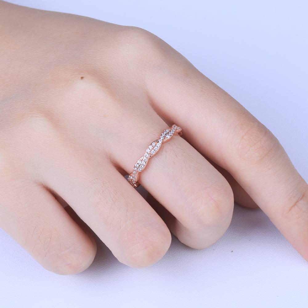 Trade Assurance 925 Sterling Silver Rings in Stock Wedding Rings for Girl