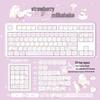 Strawberry Milkshake Pink Cute Girly Keycaps - High-Quality Dye-Sublimation for Mechanical Keyboards