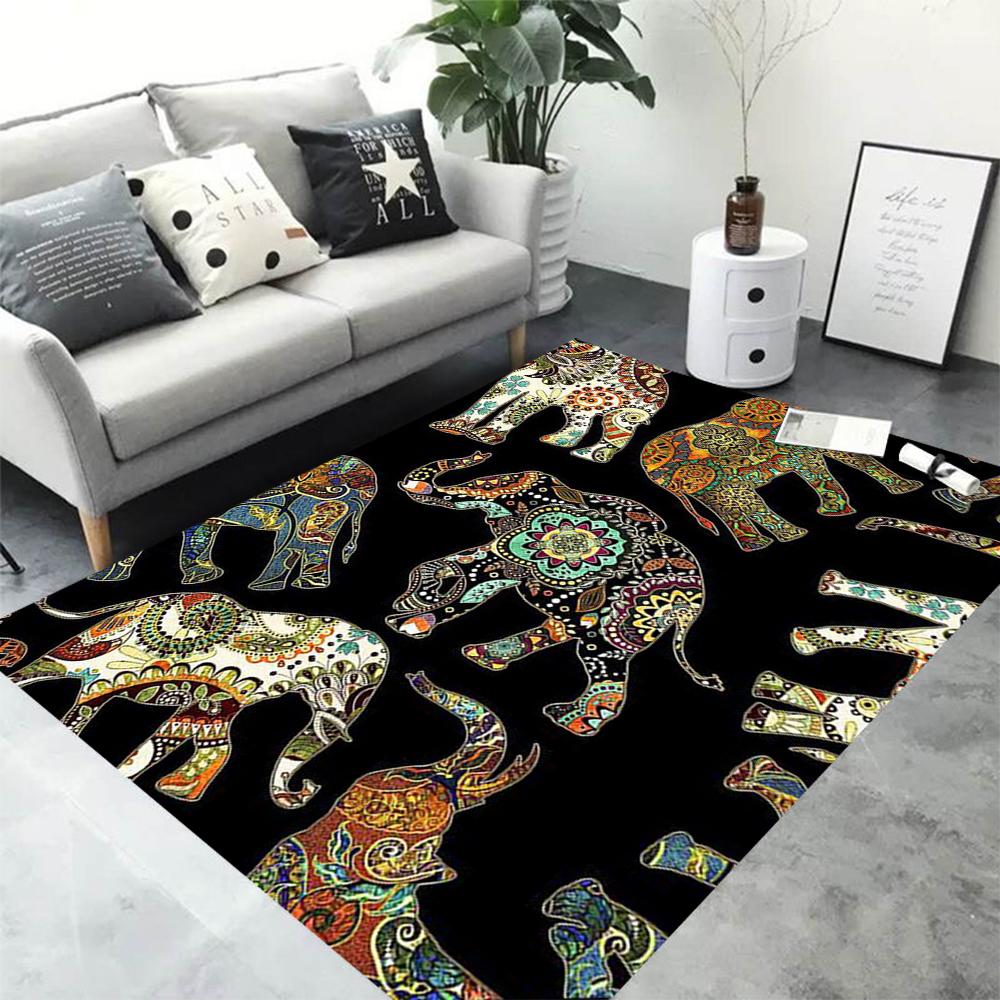  Disney Thai Style Elephant Carpet Home Office Large Area Decorative Mat Yoga Garden Balcony Four Seasons Mat Gift