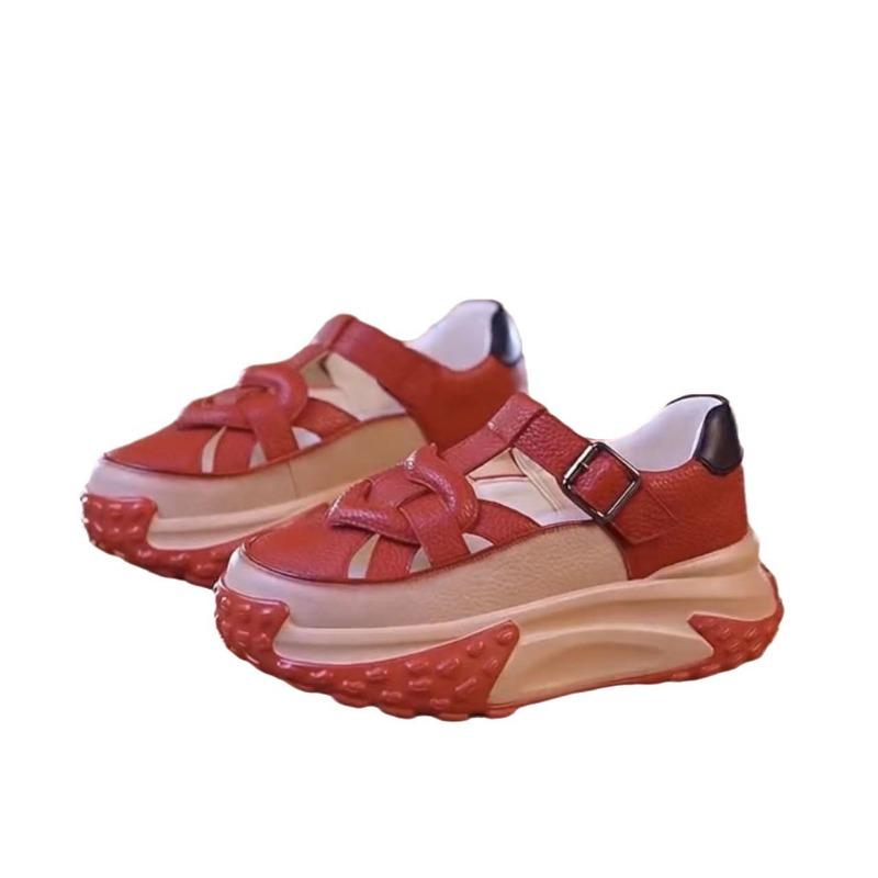 Thick Soled Anti Odor Dad Shoes, Breathable Casual Shoes, New Hollow Out Versatile Sandals for Women