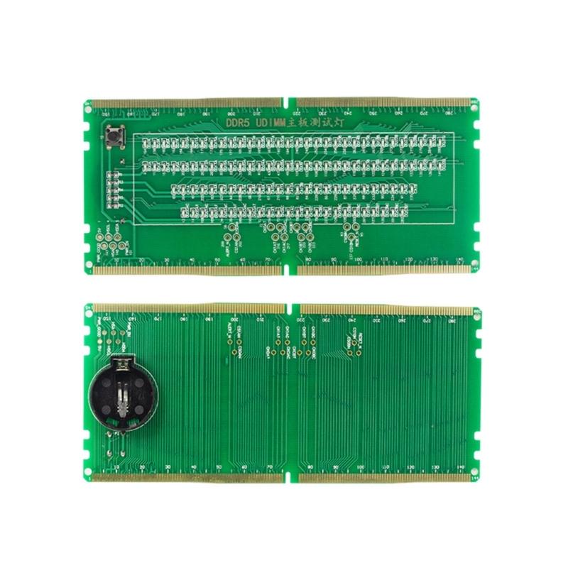Memory Test Card Notebook DDR5 RDIMM/UDIMM Memory Tester Tool with LED Light Tester Diagnosis Card Memory Tester