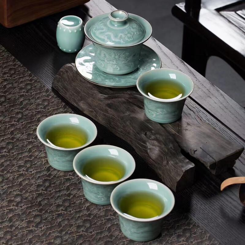 Yihude Auspicious Nine Dragons 6-Piece Tea Set