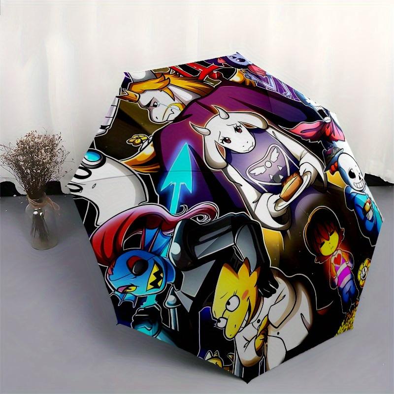 1pc Undertale, Characters Themed High-quality Umbrella,Automatic Opening and Closing Umbrella,Multi-functional Umbrella G0811170