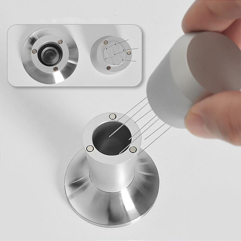 Espresso Coffee Tools Two-in-One 51/53/58mm Stainless Steel Espresso Presser Tamper And WDT Stirrer Distribution Espresso Tamper