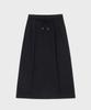 GLW [W] Sweat Long Skirt Black