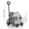 Outdoor Dog Cat Walking Cart Wheels Lightweight Foldable Camping Teddy Stroller Small Cute Sunshade Dog Stroller Pet Supplies