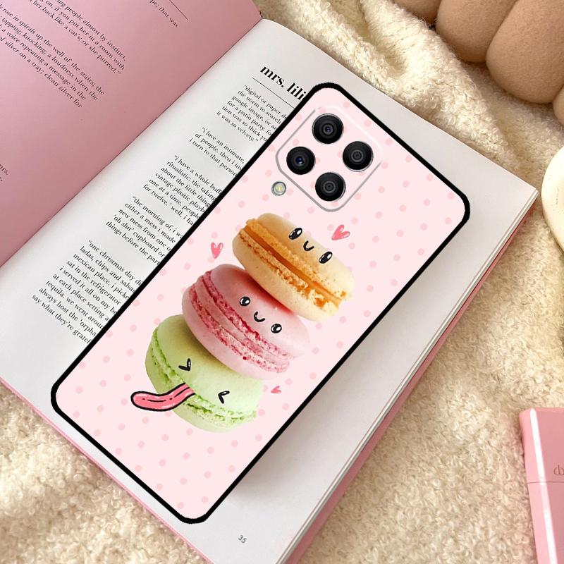 Macarons Cake Dessert Case For Samsung Galaxy M32 M52 M15 M11 M12 M13 M14 M06 M16 M36 M56 M31 M53 M35 M55 M34 M54