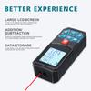Distance Meter Angle Sensor with 2inch Backlit LCD Screen High Accuracy Multi Measurement Modes Pythagorean Distance Area Volume Angles Measure