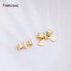 14K Gold Plated Brass Bow-Knot Connector Charms For DIY Necklace Bracelet Handmade Jewelry Making Accessories