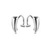 Punk 1Pair Stainless Steel Personalised Sharp Teeth Fake Piercing Lip Ring Exaggerated Jewelry For Women Gothic Body Jewelry