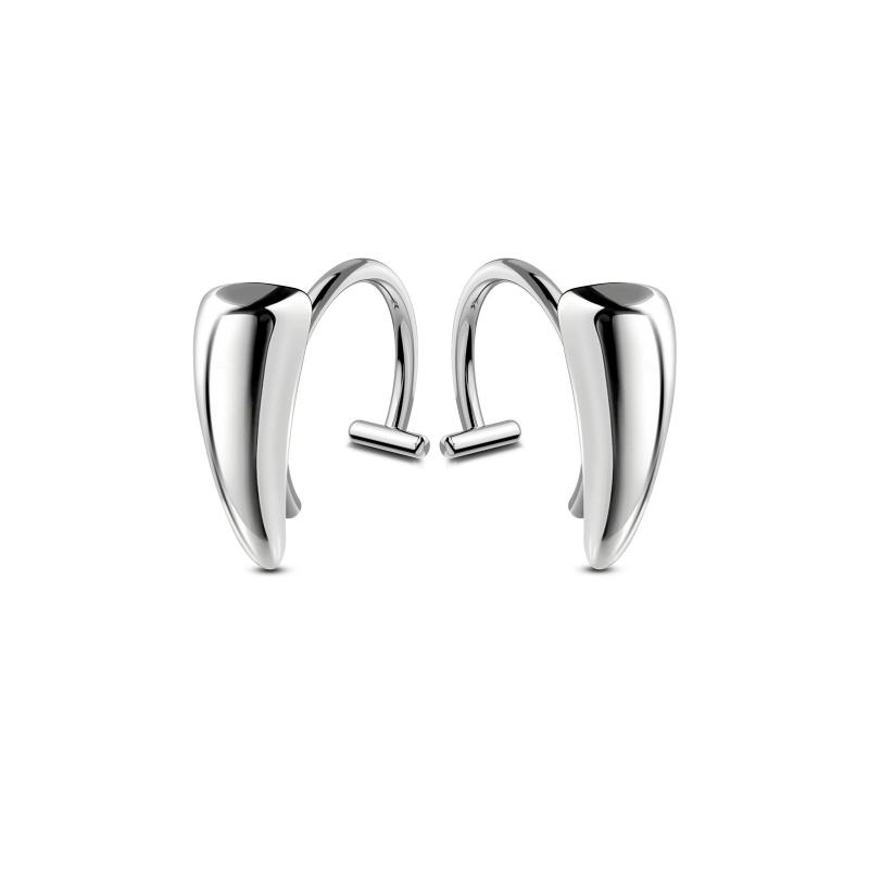 Punk 1Pair Stainless Steel Personalised Sharp Teeth Fake Piercing Lip Ring Exaggerated Jewelry For Women Gothic Body Jewelry