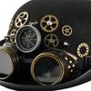 Steampunk Styles Oval Top Hat With Removable Goggles And Compasses Halloween Costume Accessory for Women and Men