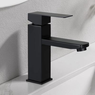 Faucet Bathroom Sink Faucet Sink - Faucet Black Hot and Cold Water Faucet Bathroom Mixed Battery High Pressure Sink Faucet Single Lever Mixer Bathroom