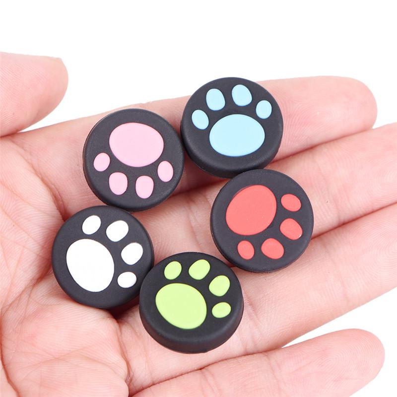 Buy 2PCS Silicone Cat Paw Joystick Thumb Stick Grip Cap For PS3 PS4