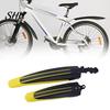Durable Bicycle Wings 2Pcs Bike Mudguard Set Front Rear Fenders High Strength Accessories Anti-fouling Design Universal Easy to Install Rust-free