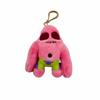 Big Teeth Fuggler Monster Plush Keychain Toy Cartoon Design Children Gift Use