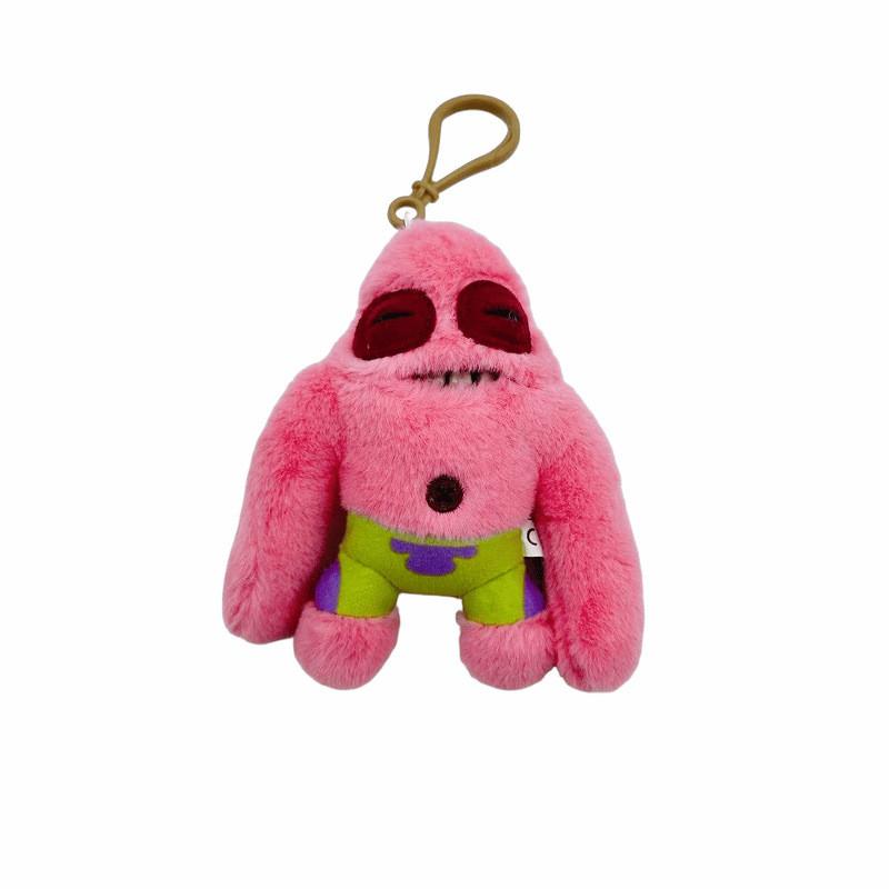 Big Fuggler Teeth Monster Plush Keychain Toy Cartoon Design Children Use Gift