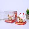 Otomatik Sallanan Güneş Enerjili Şanslı Kedi Figürü - Şans Tılsımı Araba Süsü & Hediye
