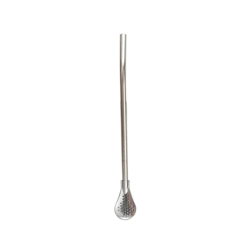 

Stainless Steel Straw Filter Spoon, Yerba Mate Bombilla, Loose Leaf Tea Strainer, Tea Straw for Drinking Coffee, Cocktail серебряный