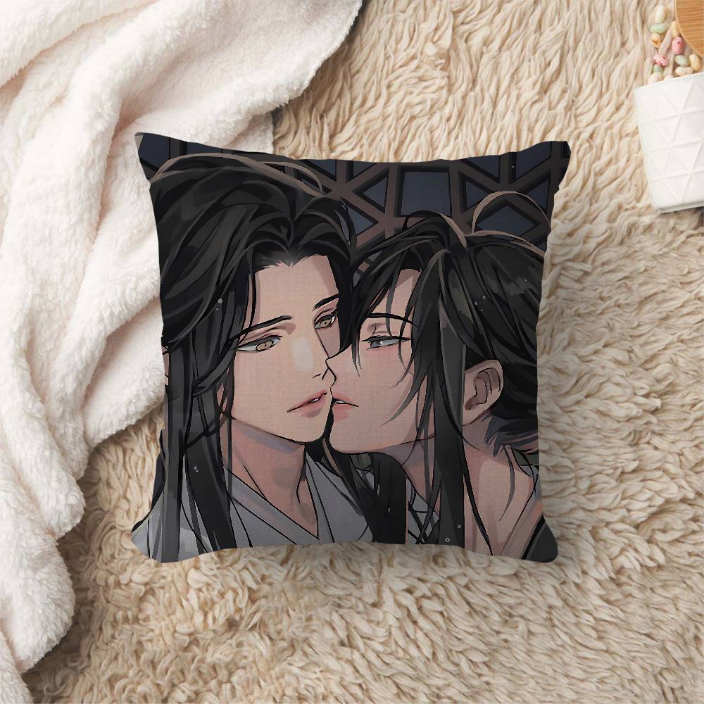 Anime Mo Dao Zu Shi Cushion Cover Inches Farmhouse Decor Home Throw Pillow Covers For Couch Decorations