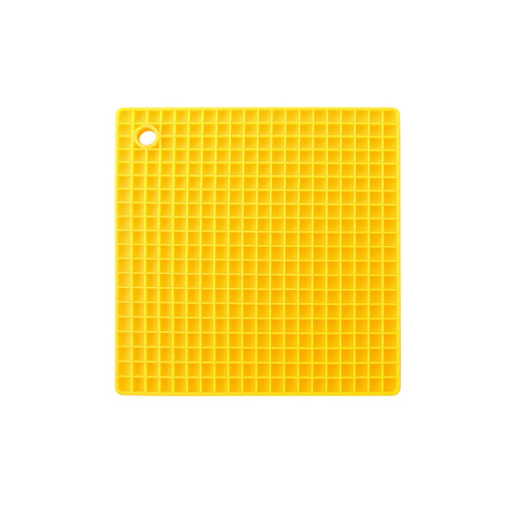 7Colors Square Heat Resistant Silicone Pad Drink Cup Coasters Non-slip Pot Holder Table Placemat Kitchen Accessories Tools