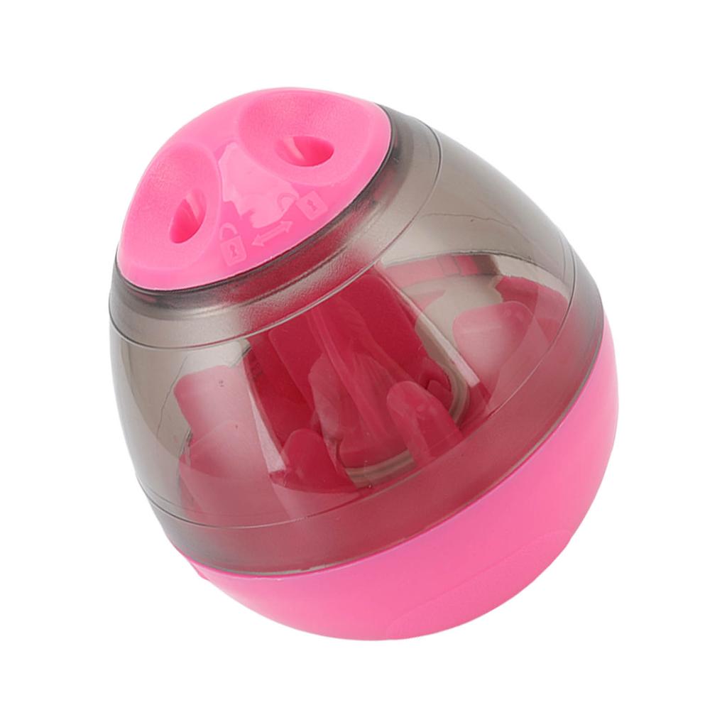 Pet Food Dispensing Ball Interactive Memory Training Dog Slow Feeder Puzzle Toy for Puppy Cat Pink