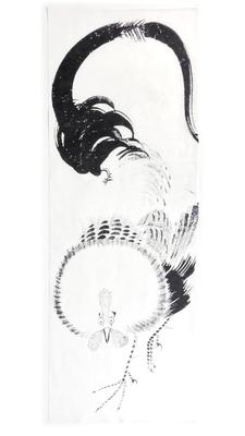Hand Towel from All Over the Featuring Ito Chrysanthemum and Rooster Sliding Door Painting Ukiyo-e World, Jakuchu's