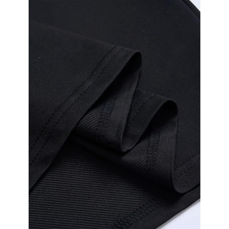 Evropské velikosti Pánské univerzální tričko, stylový a ležérní top s krátkým rukávem a módními potisky pro pánské oblečení