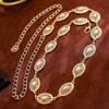 Minimalist Bohemian Body Chain Oval Luxury Body Chain Boho Women's Waist Chain  Party Wear