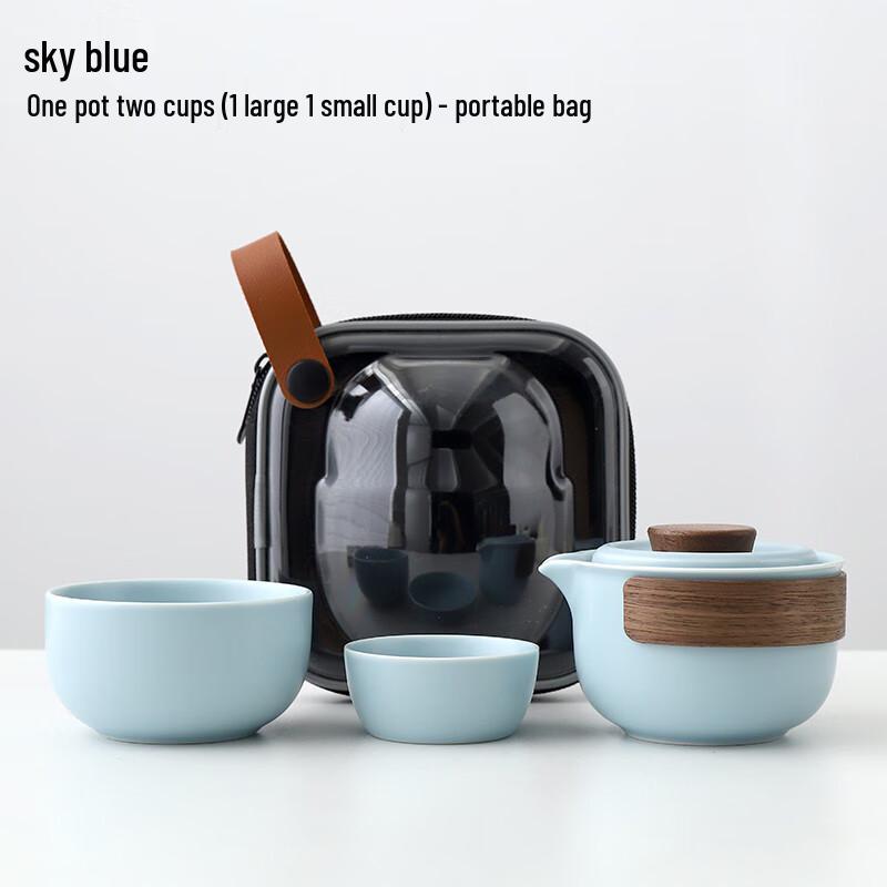 Taozhi Ceramic Portable Teacup Set