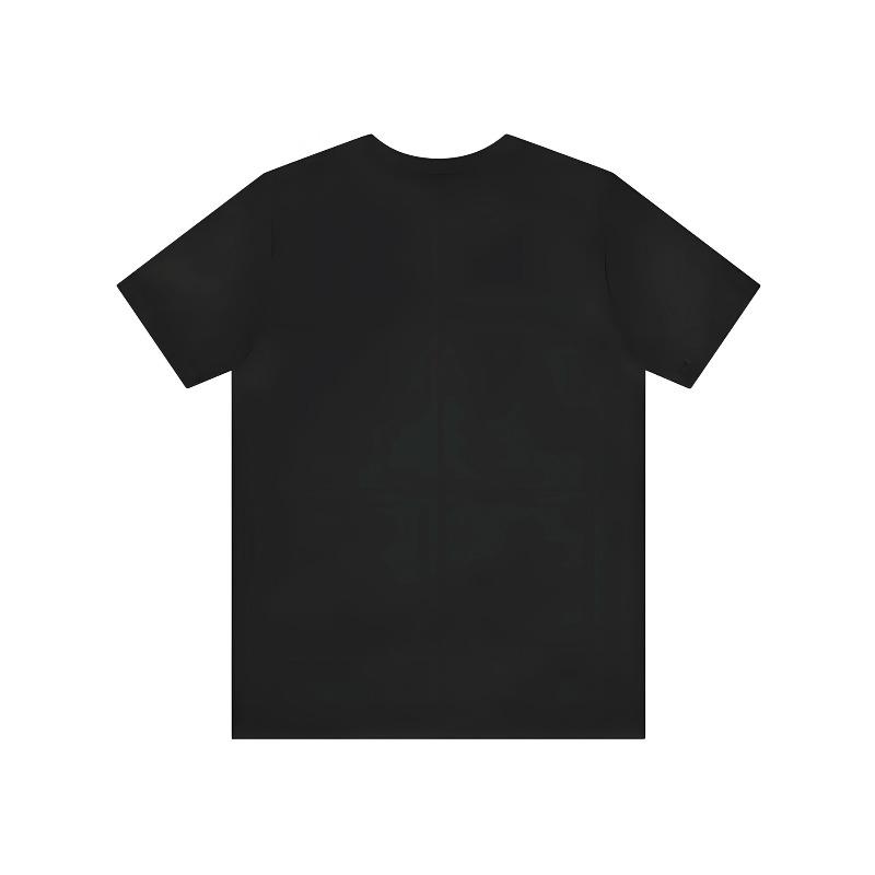 New Classic Black Short-Sleeved Men'S T-Shirt Made of 100%, Featuring a Creative Pattern Inspired by American Street Art