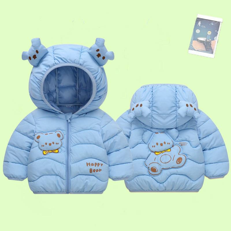 Girls' Winter New Children's Cotton Clothes Warm Coats