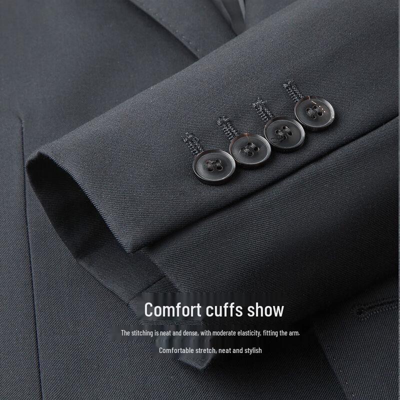 Men's 100% Wool Slim Fit Business Suit Set