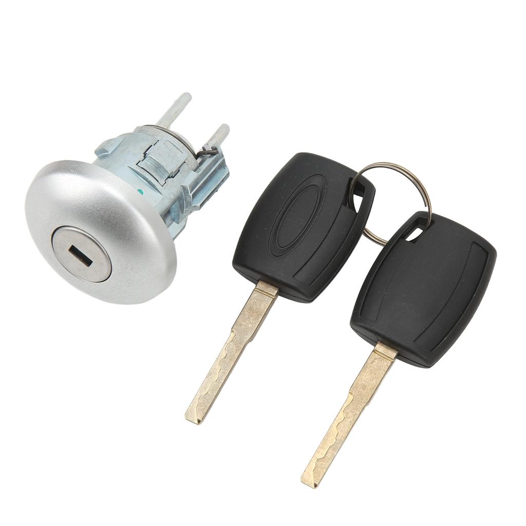 Car Front Door Lock with 2 Keys 1781417 Door Cylinder Lock Set Replacement For Ford Transit MK8 2014‑2019