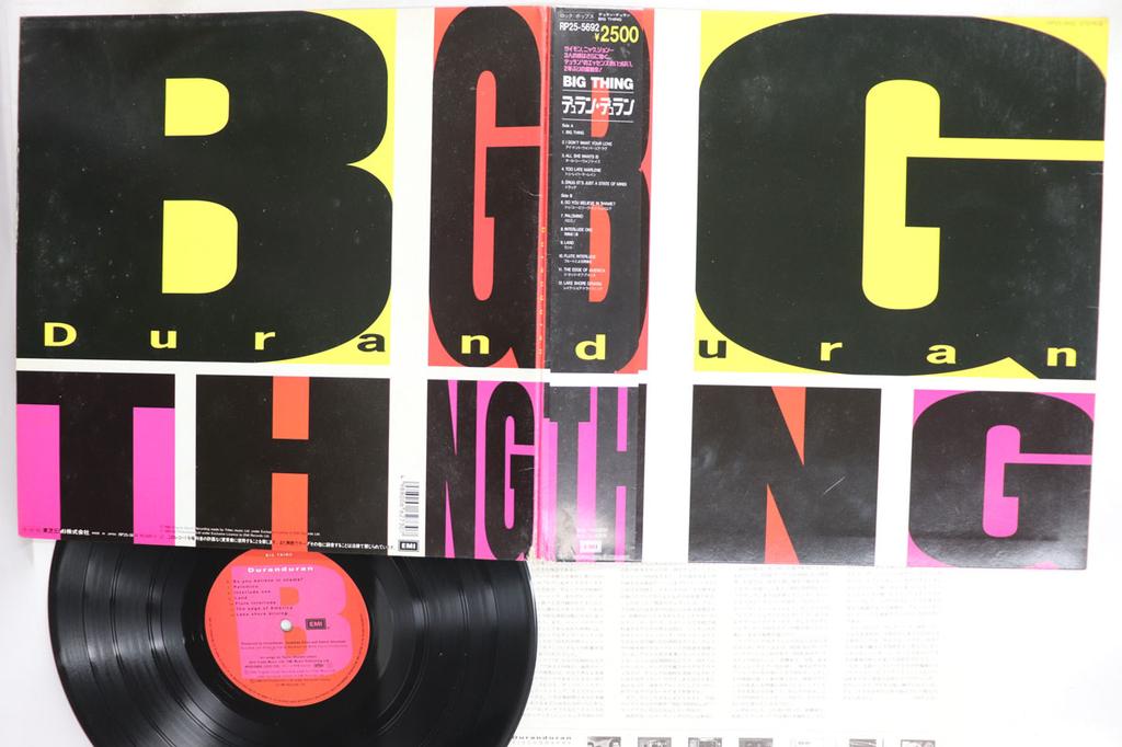 LP Record DURAN DURAN Big Thing RP255692 EMI 1988 Japan Obi Rock Used
