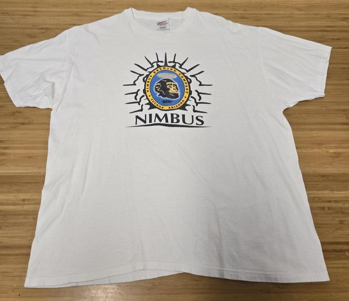 

Vintage Nimbus Brewing Company Shirt Mens XL White Beer Graphic Tucson 90s L