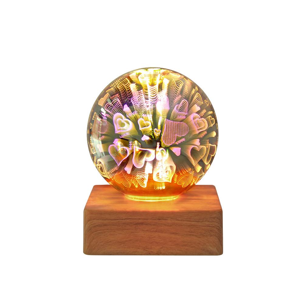 Creative Romantic Starry LED Night Light - USB Plug-In Bedroom Bedside Lamp
