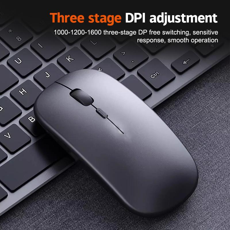 Portable Wireless Mouse Bluetooth-Compatible 2.4Ghz Dual Modes Computer Wireless Mice Mute For Pc Xiaomi Pad Laptop Macbook