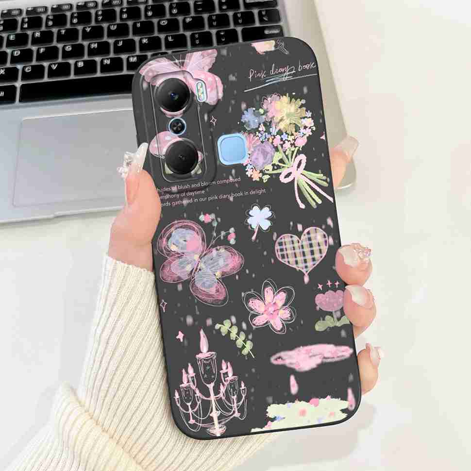 Hülle Für Infinix Hot 12 Pro X668C Schutzhülle Weich Schlank Niedliches Cartoon-Muster Abdeckung Für Infinix Hot 12 Hot12 Pro Handyhüllen Abdeckung