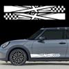 Racing Car Side Stripes Stickers Union Jack Styling Decoration Vinyl Decals For MINI Cooper S JCW R55 R56 F55 F56 R60 F60 F54