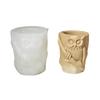 Flexible Owl Pen Holder Siilicone Mold For DIY Owl Planter Cement Pen Holder Resin Casting Jewelry Making Craft