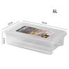 Refrigerator Storage Box Clear Fridge Organizer Fresh Vegetable Fruit Box Drain Basket Food Storage Container Kitchen Organizer
