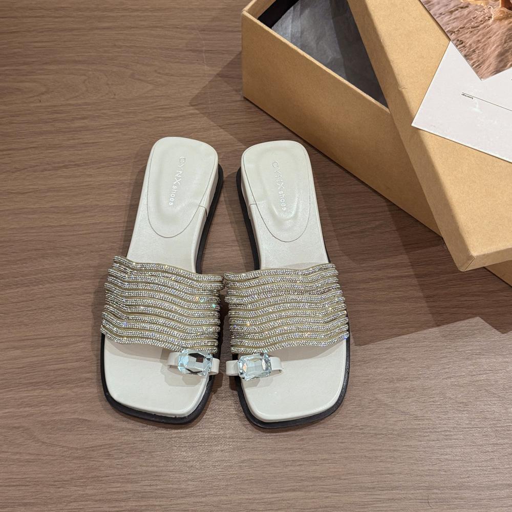 

Тапочки Женские Летние Шлепанцы Модная Обувь Резиновые Шлепанцы На Каблуке Мюли Pantofle Роскошные Мягкие Гавайские Высокие Блестящие 2025 38 бежевый