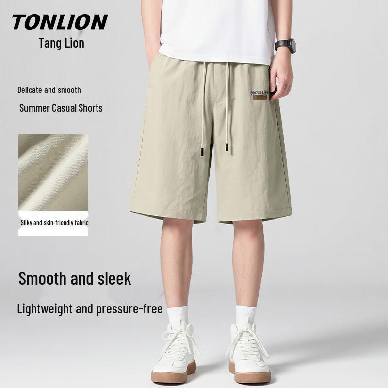TonLion Men s Summer Cool Feel Casual Shorts 3XL