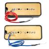 Wilkinson M Series Alnico 5 P90 Soapbar Single-Coil Pickup Set for Les Paul/SG Electric Guitars, Black (Set of 2)