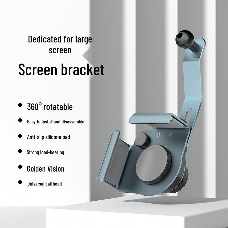

Алюминиевый автомобильный держатель для экрана с телескопической регулировкой на 360°, универсальный для больших экранов